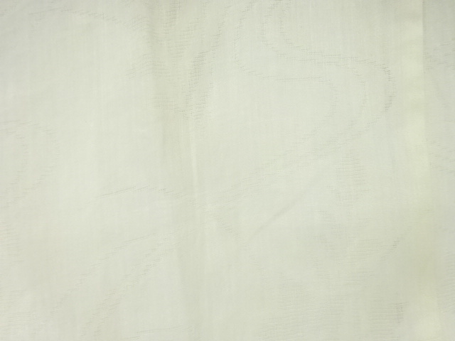  アンティーク　すかし織流水に草花模様夏用長襦袢